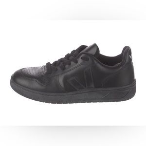 Veja black leather sneakers